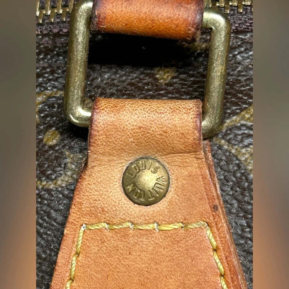 Louis Vuitton Speedy 30 Vintage 90’s Y2K Coated Canvas Purse Bag Large Patina - Picture 4 of 16